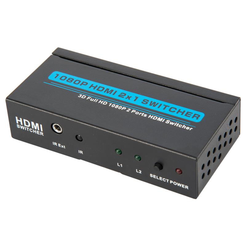 V1.3 HDMI 2x1 kapcsoló támogatja a 3D Full HD 1080P-t