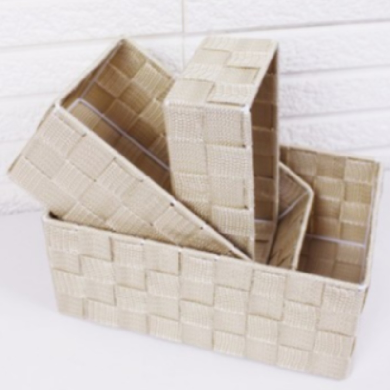 Kézzel készített szőtt polipropilén szövetkosár