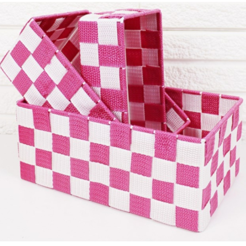 Kézzel készített szőtt polipropilén szövetkosár