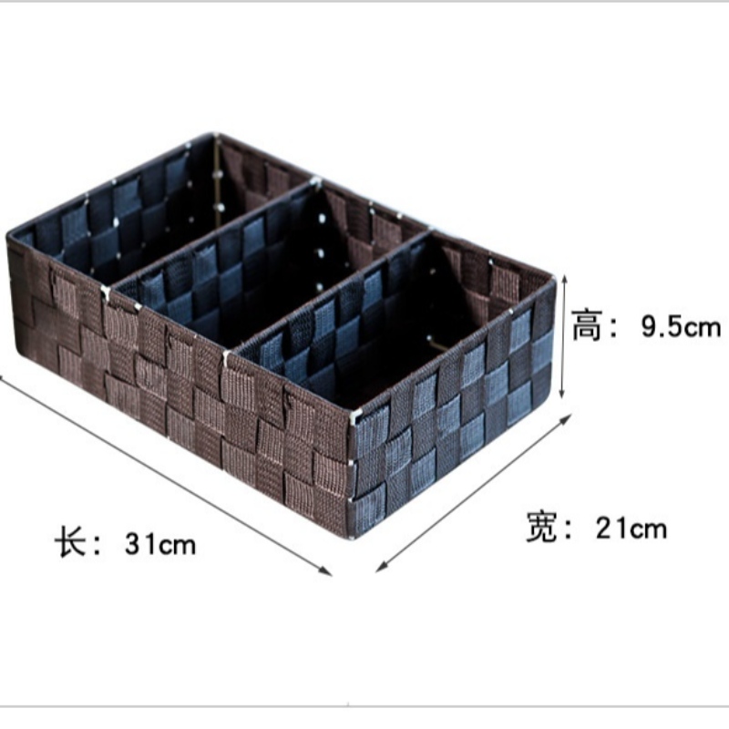 -Kézműves szőtt polipropilén szövetkosár