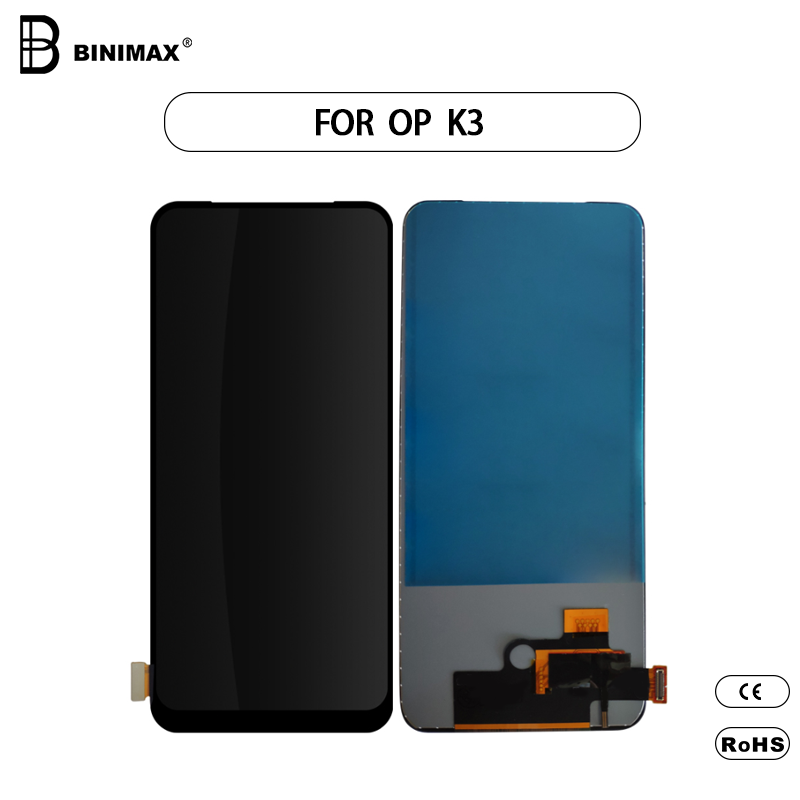 Mobiltelefon LCD- k képernyője az OPPO K3 mobiltelefon BINIMAX helyettesítési megjelenítése