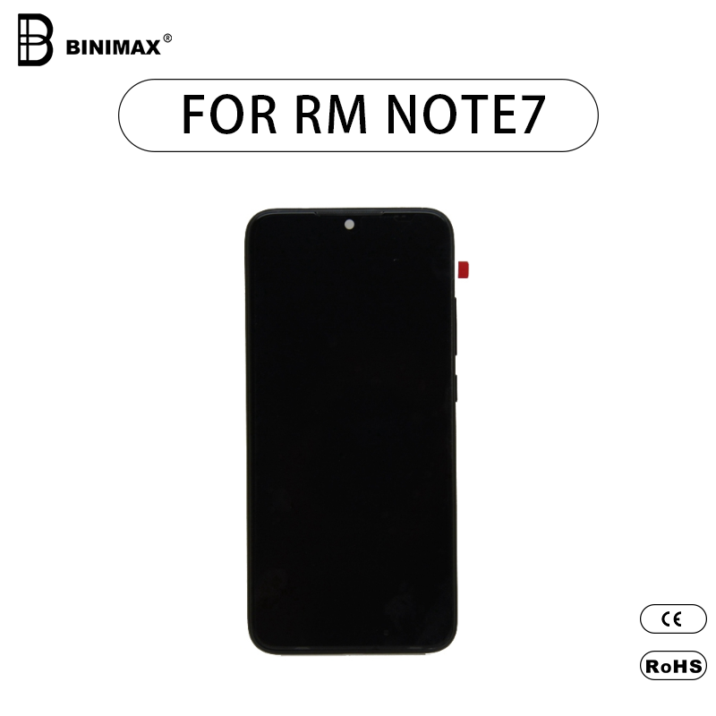 Mobiltelefon LCD-k képernyője a BINIMAX-javítási mobiltelefon kijelzője a vörös megjegyzés 7-re
