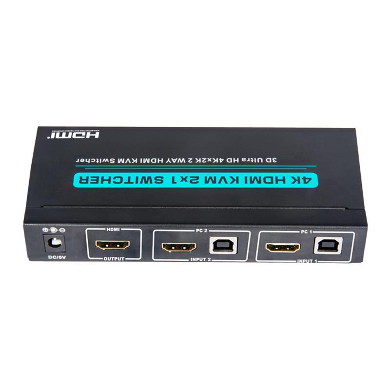 V1.4 HDMI KVM 2x1 Swithcher Support 3D Ultra HD 4Kx2K/30Hz
