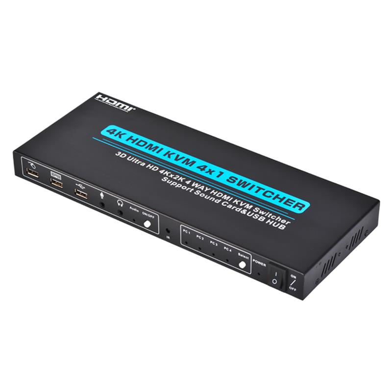 V1.4 HDMI KVM 4x1 Swithcher Support 3D Ultra HD 4Kx2K/30Hz
