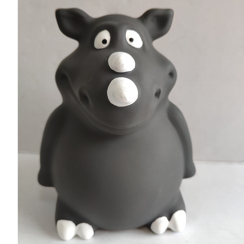 Szilikon tartós kutya rágó játék kedvtelésből tartott játék, squeakerrel