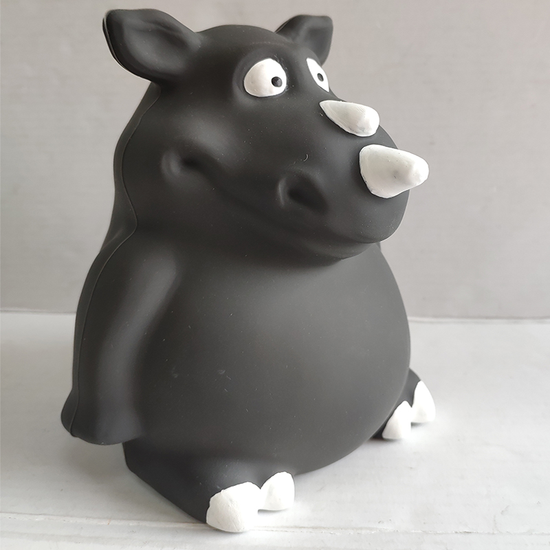 Szilikon tartós kutya rágó játék kedvtelésből tartott játék, squeakerrel