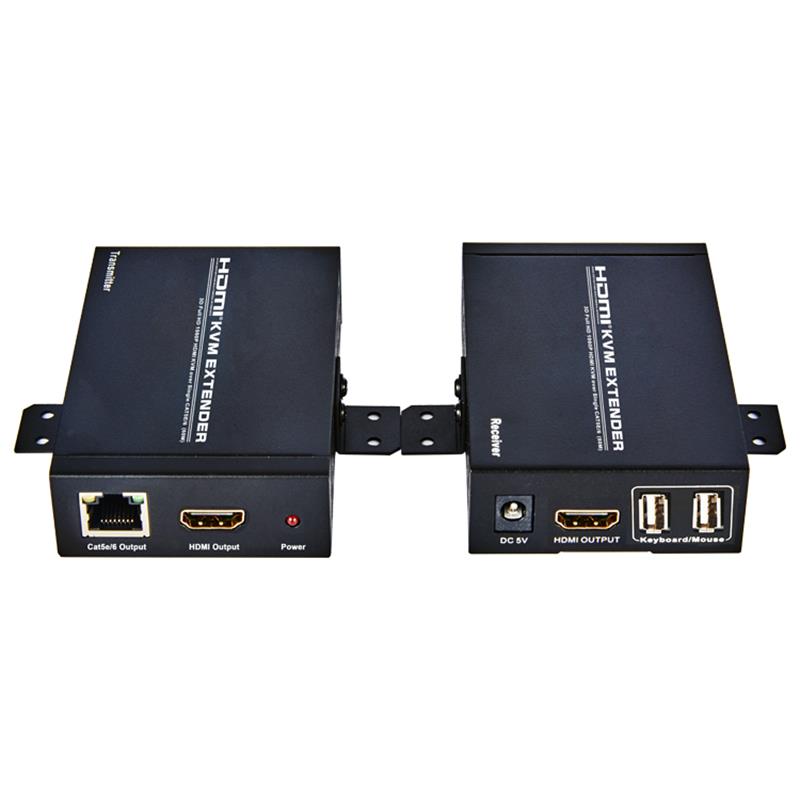 HDMI KVM Extender 60m felett, egyetlen kat5e \/ 6 alatt, támogatja a Full HD 1080P-t