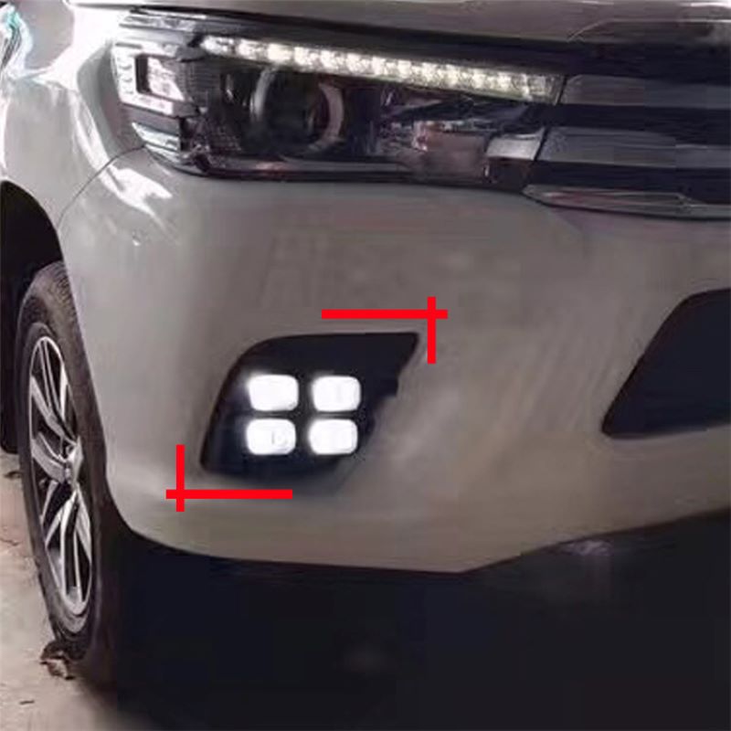 Toyota Revo/Toyota Hilux 2014,2016,Foglamp Toyota Revo/Toyota Hilux DRL számára nappali menetben