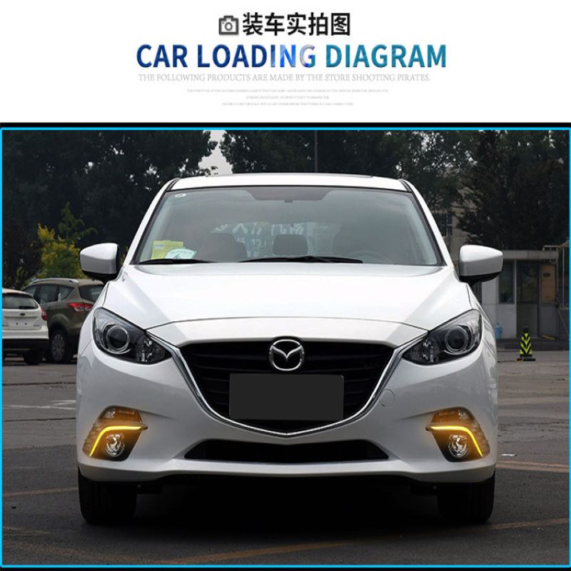 Nappali nappal a Mazda 3 Axela 2014 ~2016,Foglamp a Mazda 3 Axela DRL számára