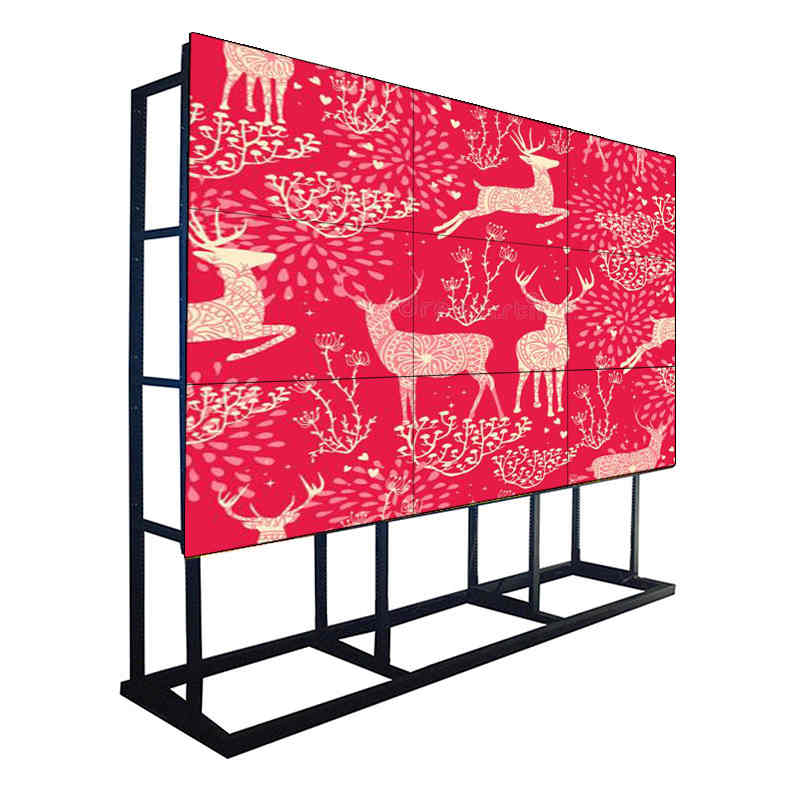 49 hüvelykes 3,5 mm-es keret 700 Nit LCD 2 * 3, 3 * 3 videófalak nagy formátumú képernyő LG panellel a bemutatóteremhez, a parancsnoksághoz, az irányító helyiséghez és a bevásárlóközponthoz