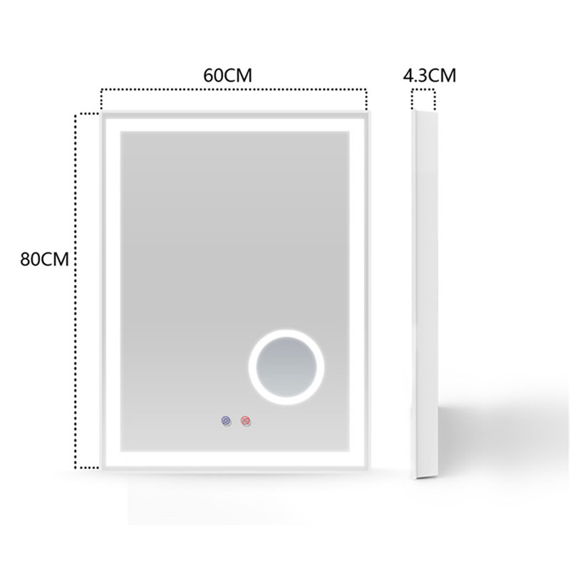 Házi dekoráció, fürdőszoba tükrök, tükrök, dekorációs fali tükör, 5X nagyító tükörrel.