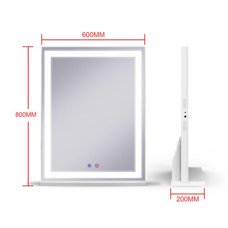 Modern divatkeret nélküli dekoratív hálószoba LED Fény Készítő tükör