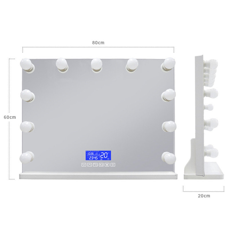 Kozmetikai kozmetikai érintőképernyő Vanity led smink tükröződik bluetooth-nal