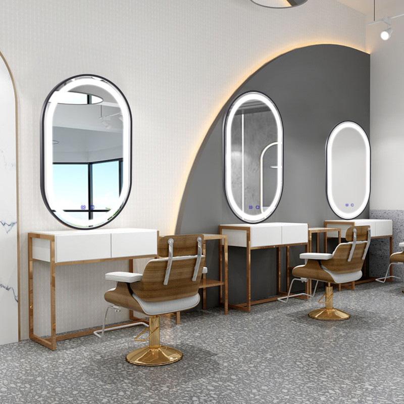 Factory New Style Lepetyhüdt, fekete falhoz kötött vezetékkel ellátott fürdőszoba tükör