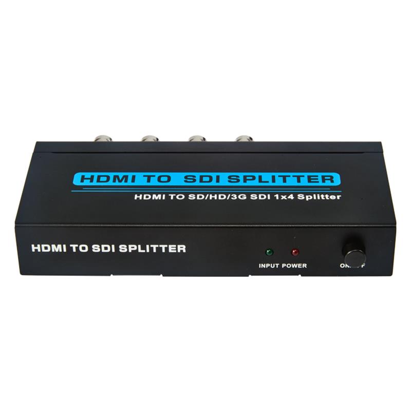 HDMI TO SD \/ HD \/ 3G SDI 1x4 SPLITTER támogatás 1080P