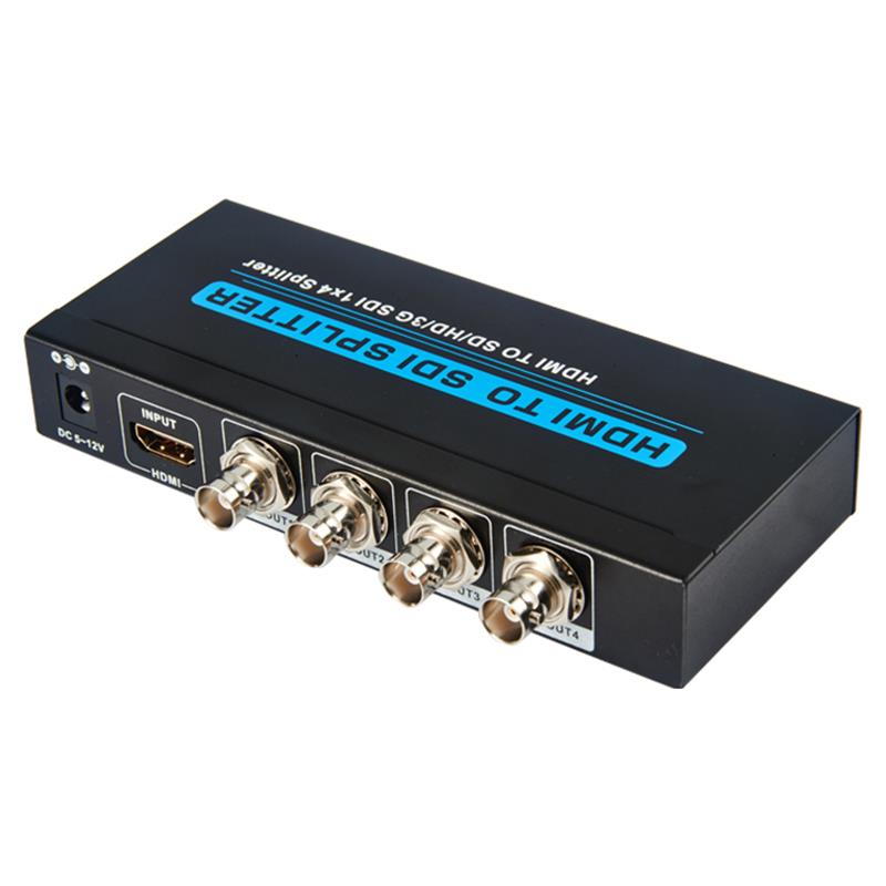 HDMI TO SD \/ HD \/ 3G SDI 1x4 SPLITTER támogatás 1080P