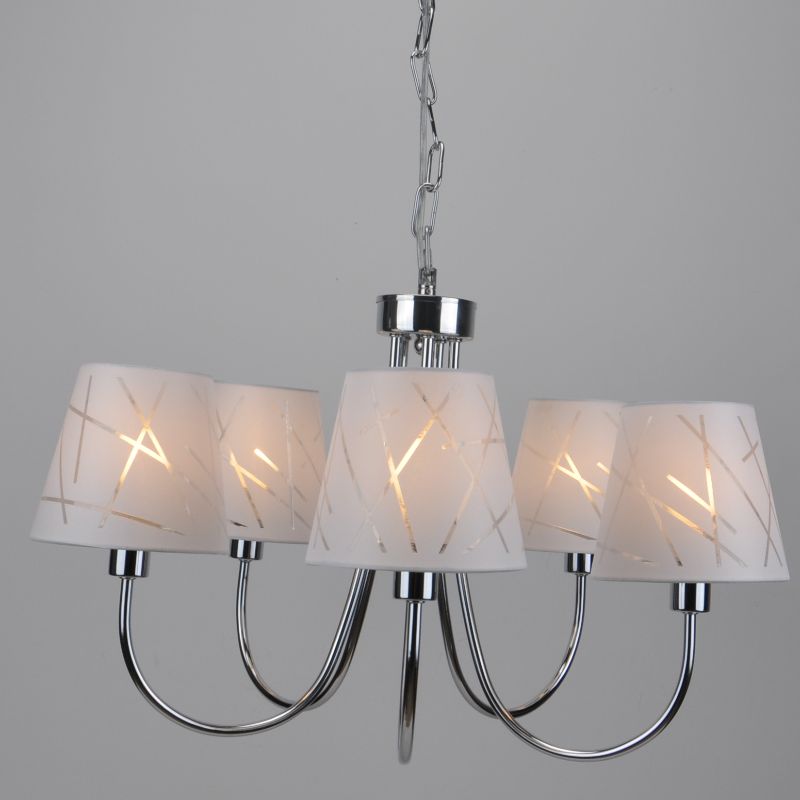 Függőlámpa 5 db szövet árnyalattal