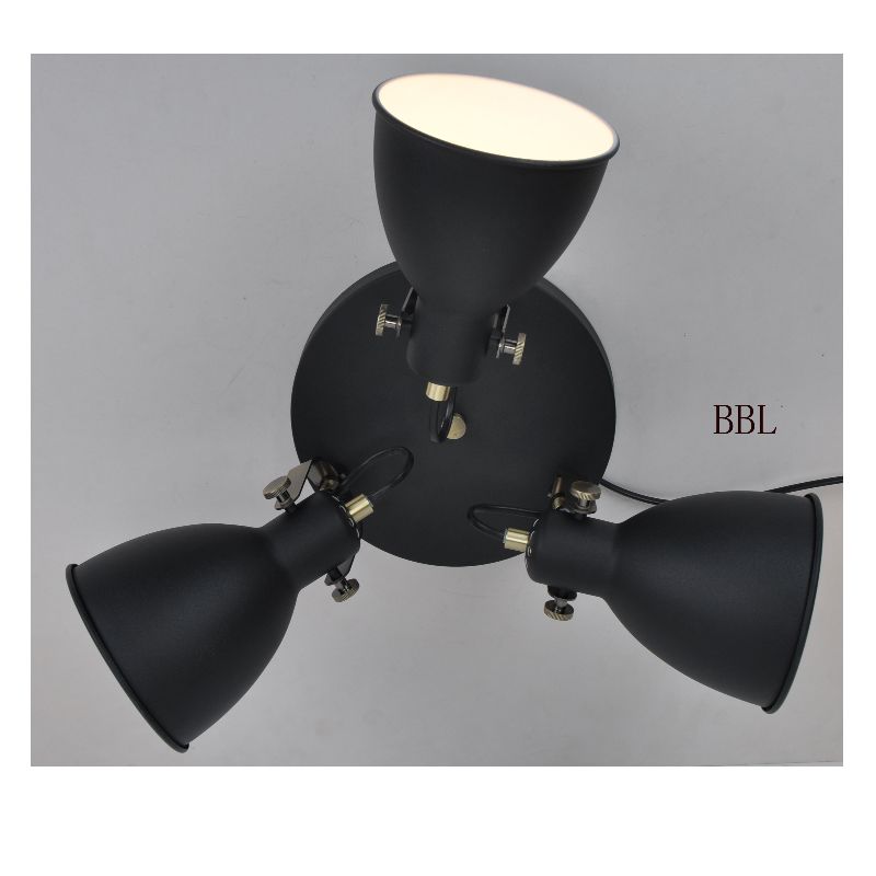 Mennyezeti lámpa 3 db-os forgatható fém árnyékolással