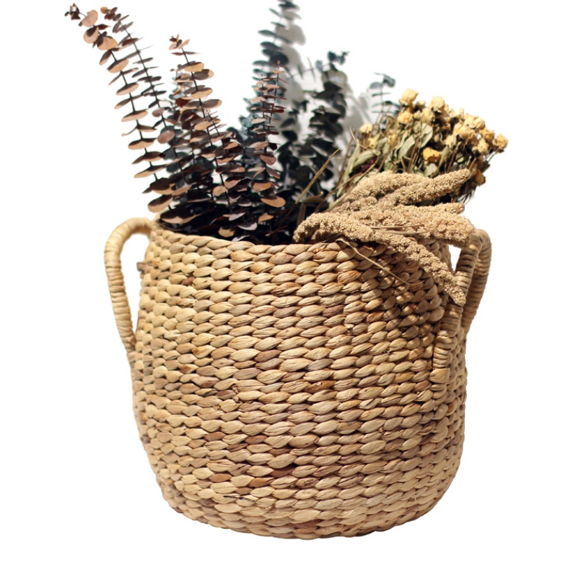 Szalmaszőtt tároló kosár