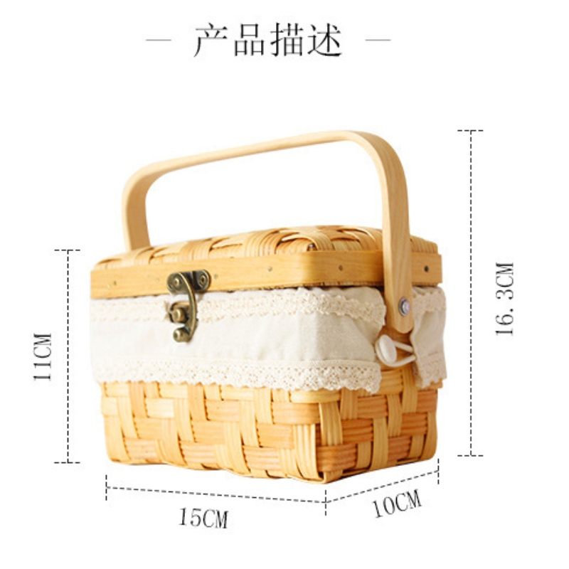 Fa borítással szőtt kosár