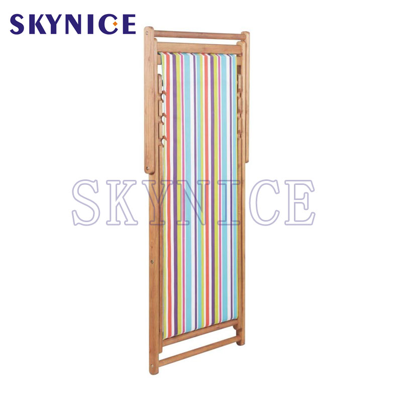 Hagyományos hajtogató fa deszka Garden Beach Seaside Deck szék