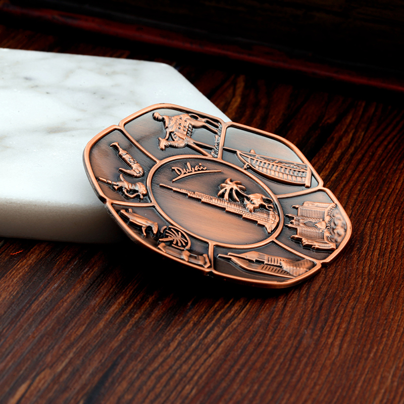 Fém Dubai szuvenír hűtőmágnes