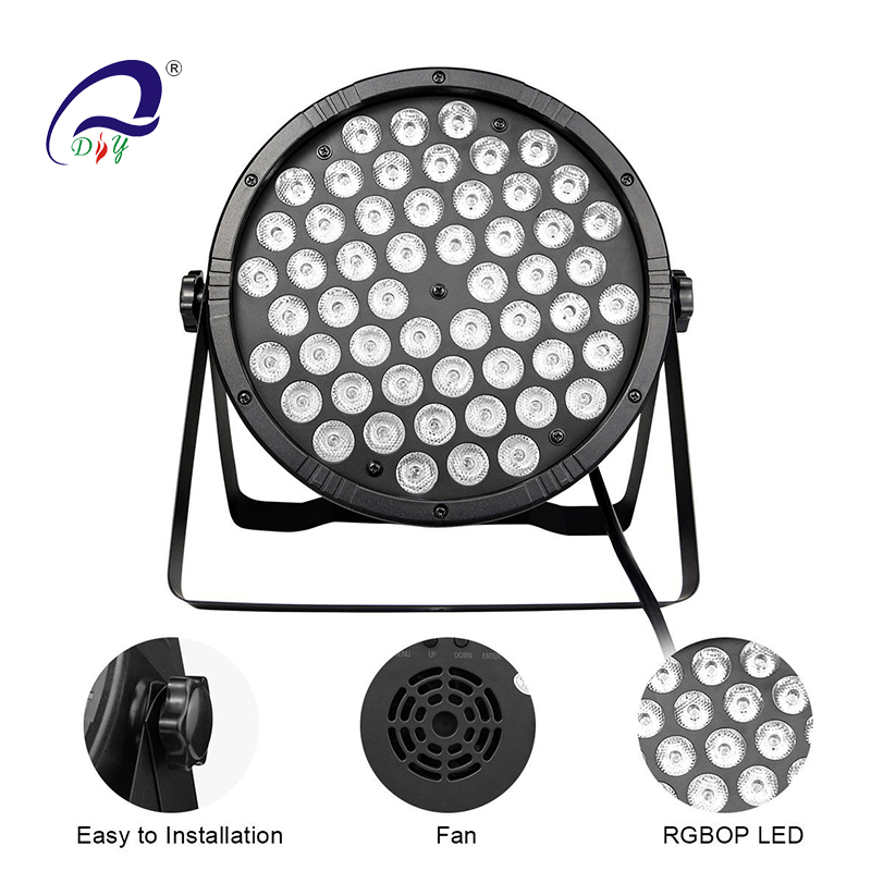 PL100II 54pcs *1W LED Par Light With Plastic Case for DJ Wedding