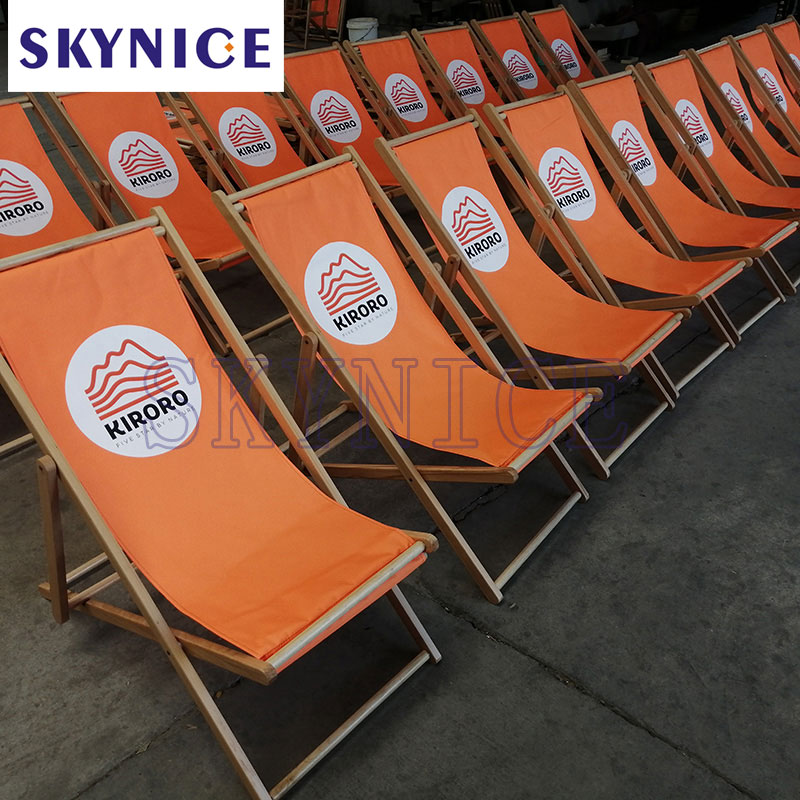 Belor Outdoor Foldozható Wooden Beach Longue Deck szék