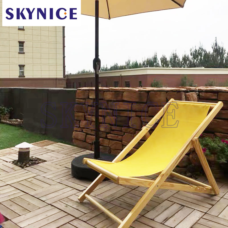 Szilárd fa, külső bútor, hajtogatható Canvas Beach szék