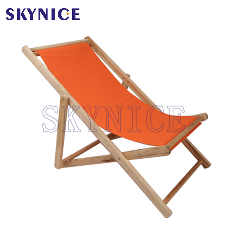 Külső fa bútor Antique Folding Beach Chair