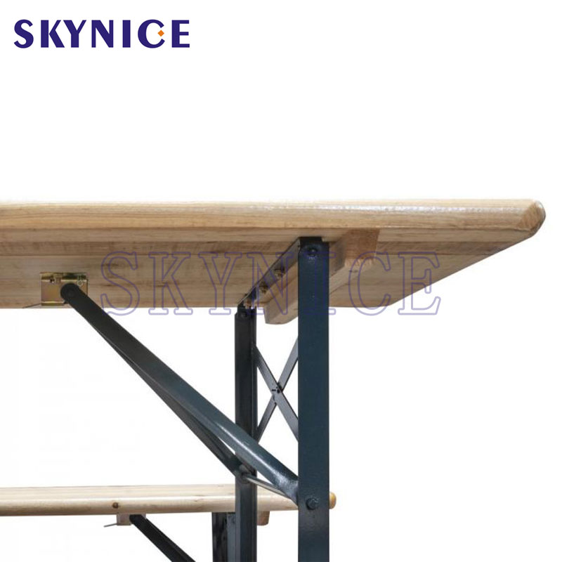 Népszerű időjárás- ellenálló Kert Hajtható Fa Sörösasztal készlet