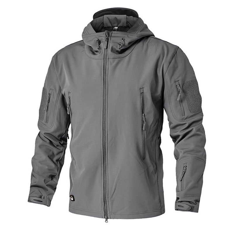 Egyedi katonai katonák Taktikai Sakk Hadsereg Softshell Vízálló Szélálló Kabát Csuklyás Khakival