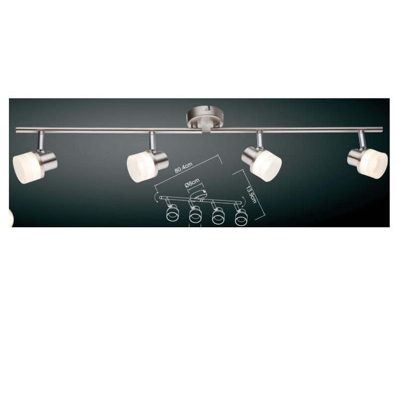 Nagyfeszültségű LED-es spotlámpa-4, hengeres műanyag árnyékolással