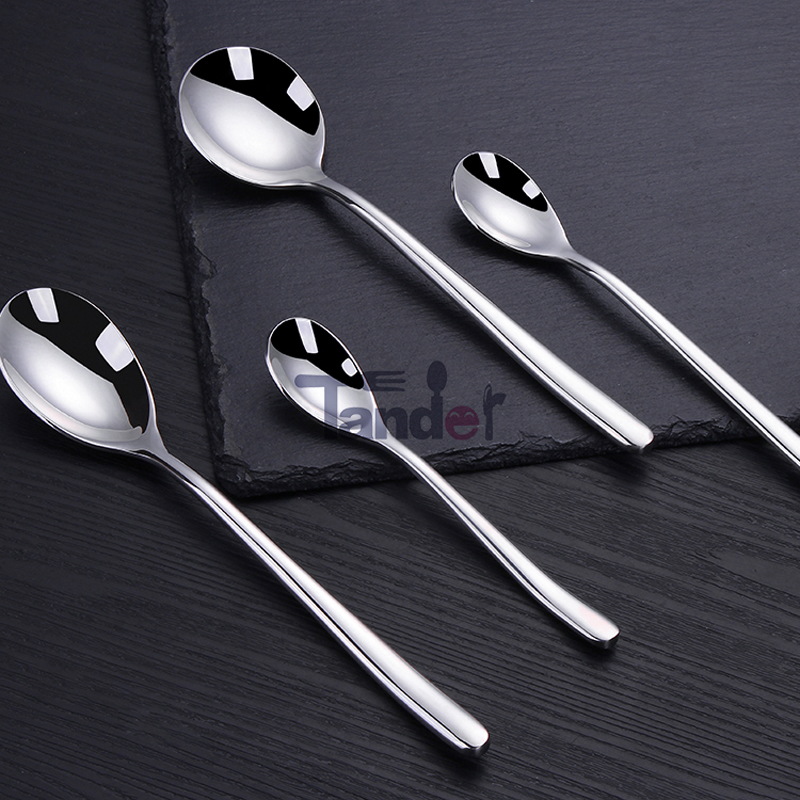 kiváló minőségű új, rozsdamentes acélból készült, ömlesztett evőeszköz modern éttermi evőeszköz készlet