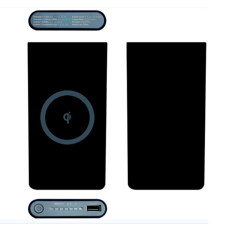 10000MAH Árambank Wireless Charger Pad-pal (Intert Phone, Airpods)