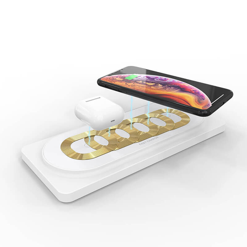 5 tekercs 3 az 1-ben vezeték nélküli töltőpad