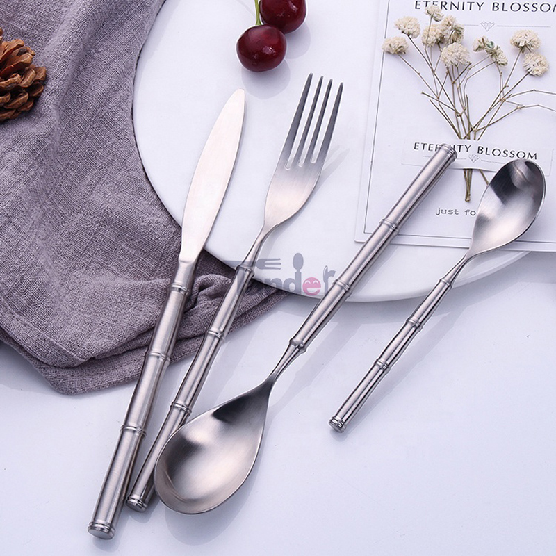 4pcs 18/10 elegáns evőeszköz készlet rozsdamentes acél