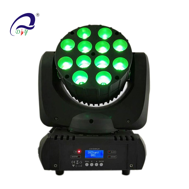 PL56A 12pcs 10w 4in1 RGBW LED Beam Mozgó Fej Fény a színpadhoz
