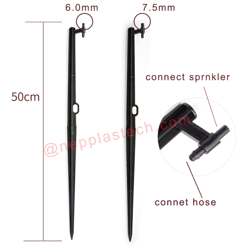 napenergia-öntözőrendszer-tartozékok 15 mm-től 60 mm-ig terjedő fekete mikropermetezőgép-fúvókákhoz