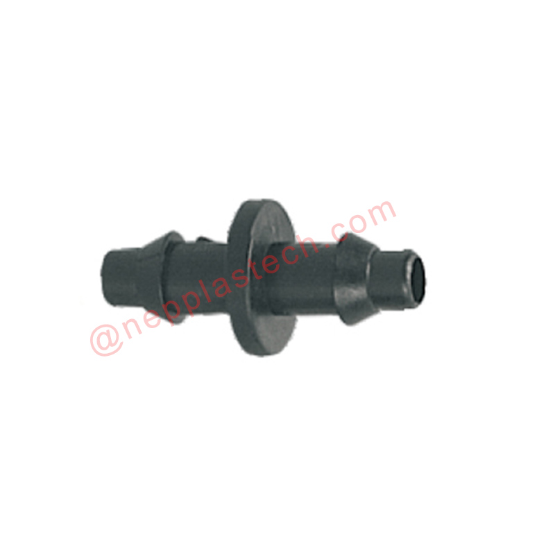 Kerti öntözőrendszer kétoldalas egyenes csatlakozók 4*7mm tömlő barb tee csatlakozók virágszóró csapágyakhoz