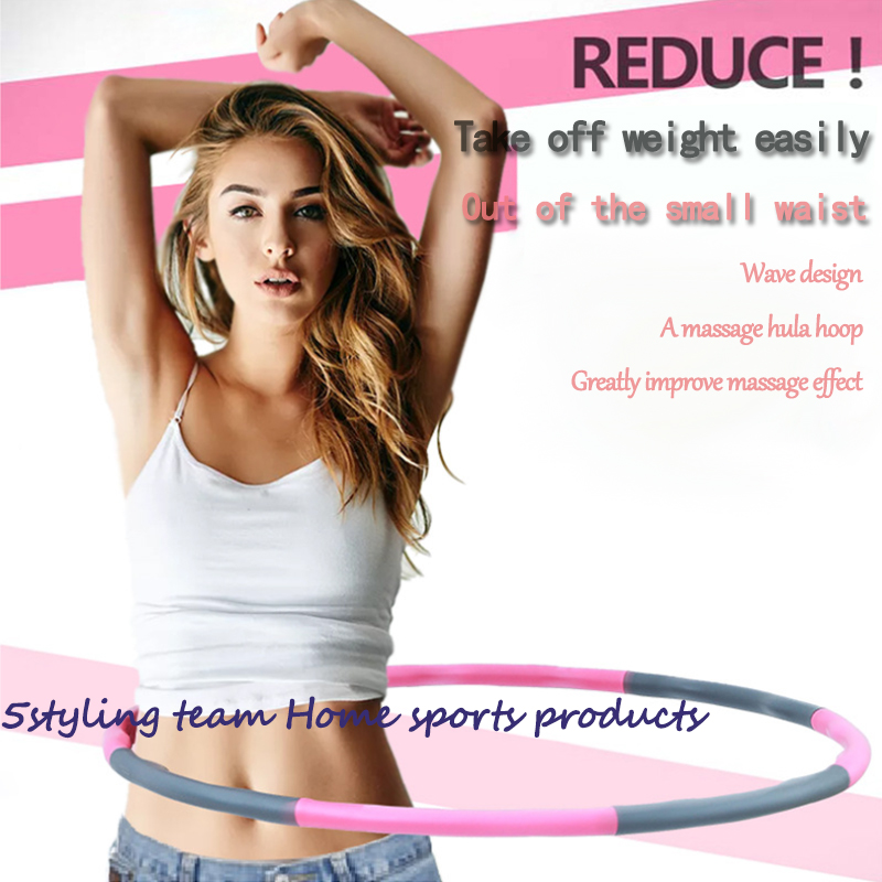 Hula karika levehető hula karika karcsúsító gyűrű karcsúsító derék fitnesz felszerelés gyűrűmasszázs hab felnőtteknek és gyermekeknek