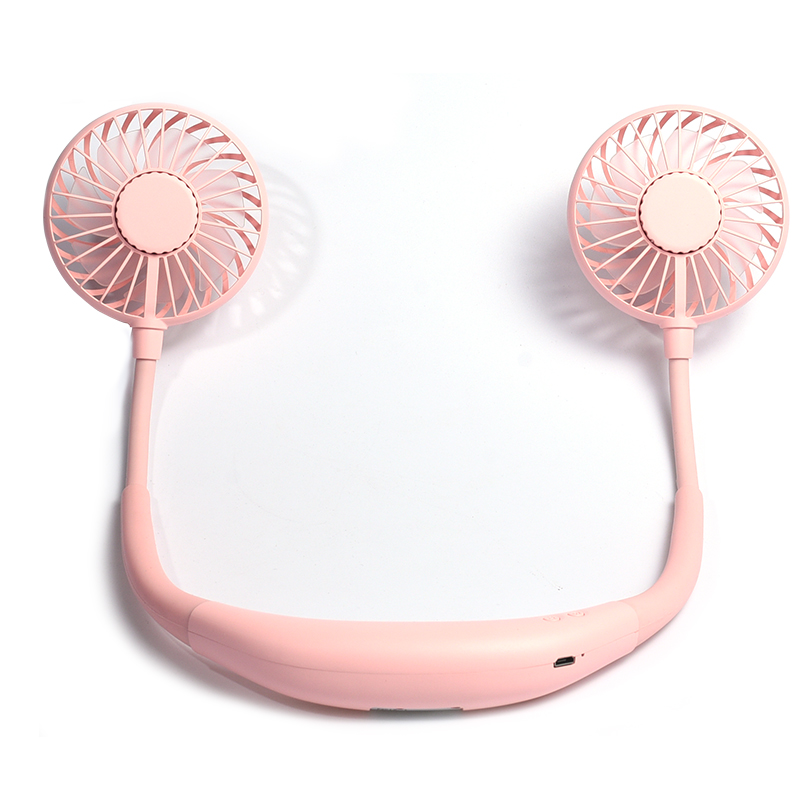 Hordozható kihangosító nyakpántos sport ventilátor USB újratölthető kézi nyak ventilátor