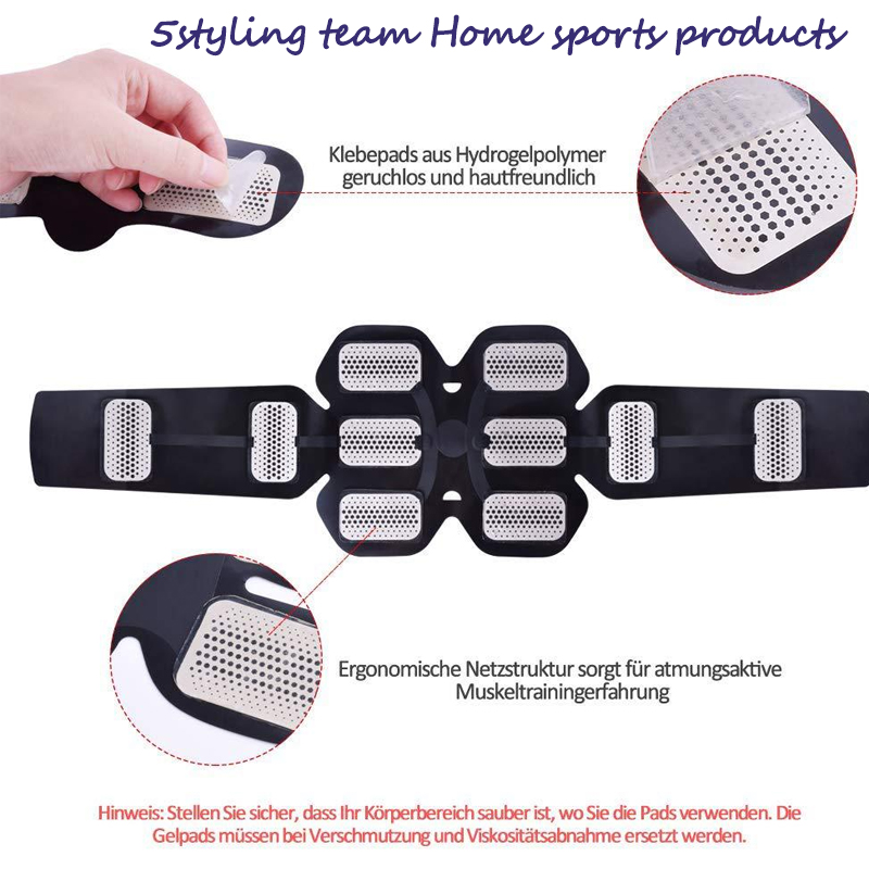 Új töltésű 8 darabos fitnesz hasi paszta háztartási fitneszkészülék hasi fitnesz testgyakorló