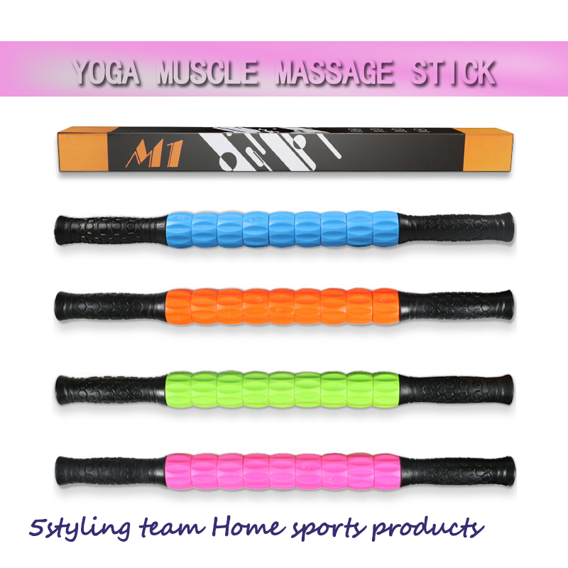 Fitness izommasszázs bot Jóga mély izomlazító masszázs tengely magán oktatás fascia görgős fogaskerék masszázs bot