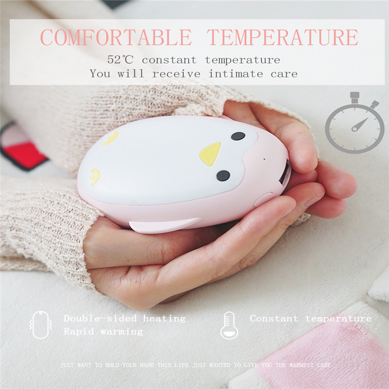 Bank kézi melegítő téli zsebében színes power bank 5200mAh kézi melegítők