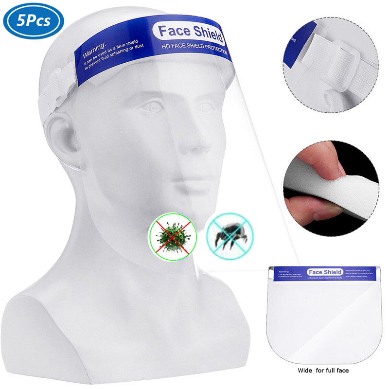Plasztik-arc-pajzs Saliva-ellenes Windsted Dustfore Safety Face Shield Full Face Shield Arcfedél Férfiak Nők