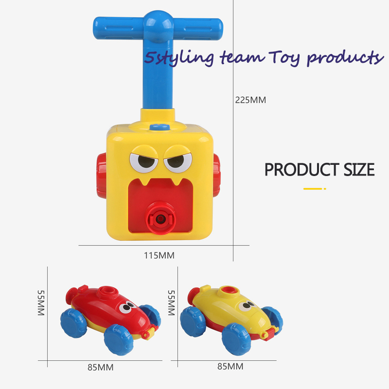 Jitter a tiktokkal, a tehetetlenségi siklóernyős járművel, a levegővel működő járművel és a felfújható autós gyermekjátékokkal.