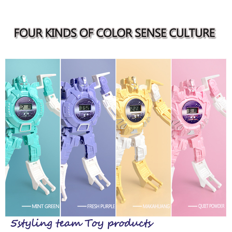 Határokon átnyúló deformálódó órajáték, emberi elektronikus óragép, gyermekjáték, oktató játék, kreatív ajándékpapír, írópapír