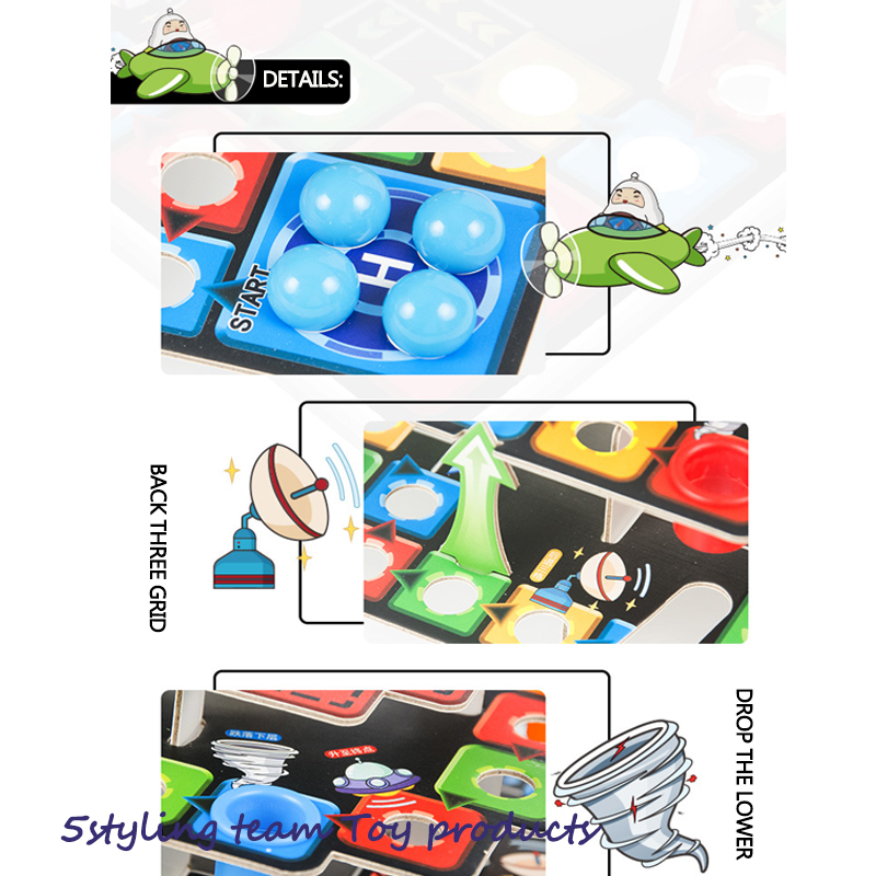 Gyerek puzzle 3D háromdimenziós repülő sakk asztali játék játék-összeszerelés kígyó létra 3-rétegű tábla és sakkjátékok forgalmazása