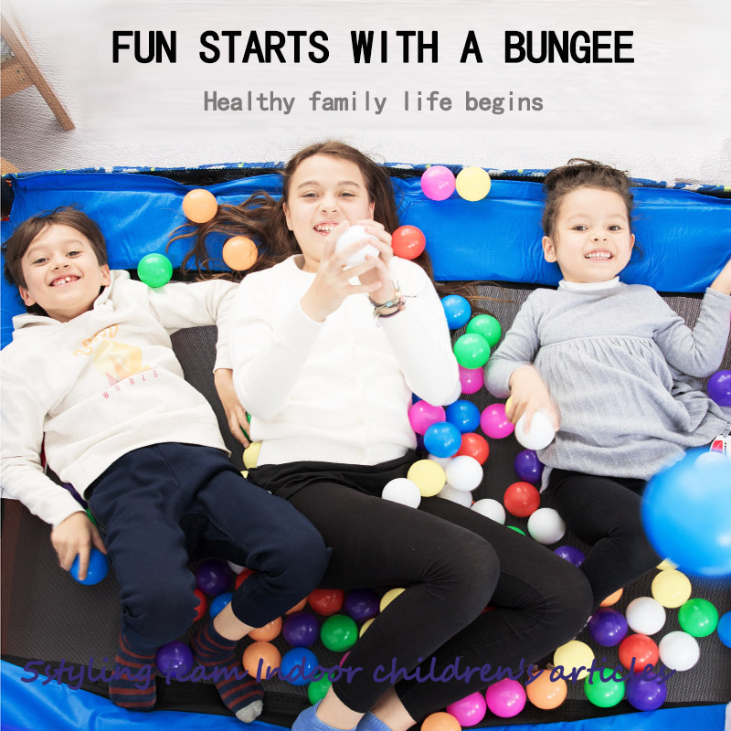 Amerikai swing trambulin gyermekotthonban gyermek védőhálóval ellátott beltéri trambulin